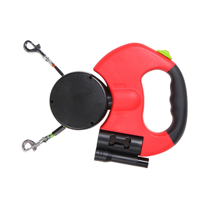 PawLink™ Pro – Doppelt einziehbare Hundeleine 